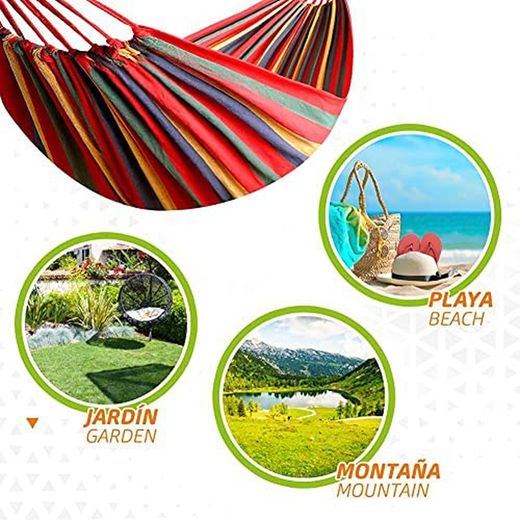 Aktive Hamac Portable en Coton pour jardin