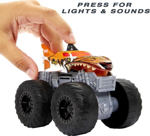 Hot Wheels Monster Trucks Roarin’ Wreckers Tiger Shark 1:43