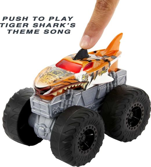 Hot Wheels Monster Trucks Roarin’ Wreckers Tiger Shark 1:43