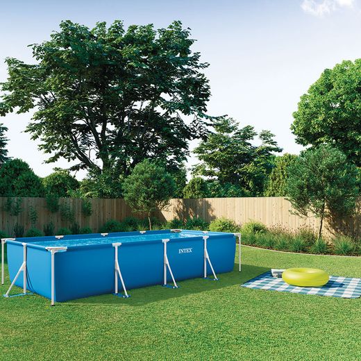 Intex 28274NP Piscine Metal Frame 4,50 x 2,20 x 0,84 m Avec épurateur