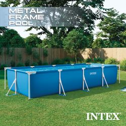 Intex 28274NP Rectangular Frame Pool set 177 1/4" x 86 5/8" x 33" wiht filter pump
