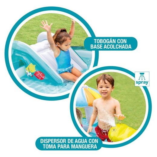 INTEX 57165 Aufblasbarer Kinderpool mit Rutsche