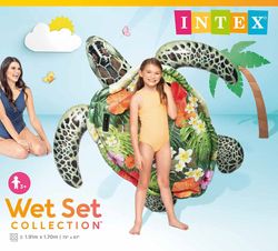 Intex 57555 Realistische aufblasbare Schildkrötenfigur