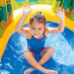 Intex 57444 Aufblasbares Dinosaurier-Spielcenter (249 x 191 x 109 cm)