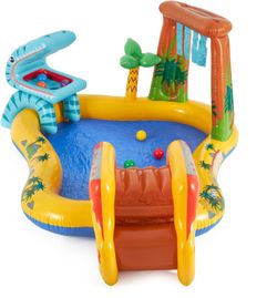 Intex 57444 Aufblasbares Dinosaurier-Spielcenter (249 x 191 x 109 cm)