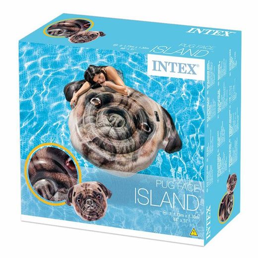 Intex inflatable Pug Face Dog Island