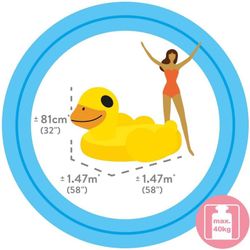 Intex 57556 Bouée Canard Jaune A Chevaucher