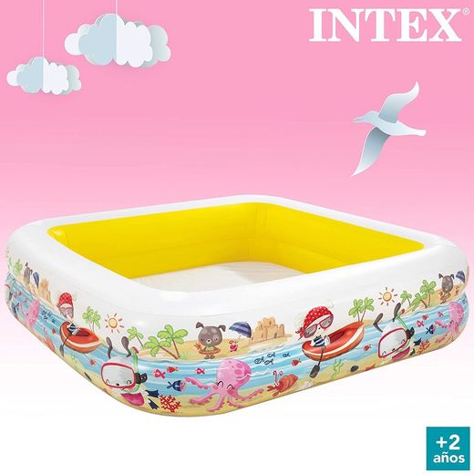 Intex 57470 Piscine gonflable pour enfants avec Pare-soleil 157 x 157 x 122
