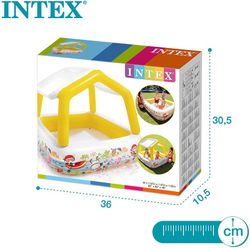 Intex 57470 Piscine gonflable pour enfants avec Pare-soleil 157 x 157 x 122