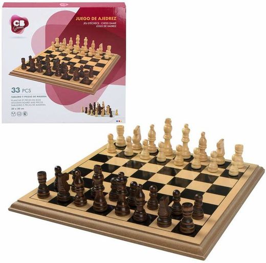 Juego de Ajedrez de madera 30 cm x 30 cm