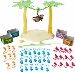 Das Spiel „Verrückte Affen stehlen Bananen“ von Mattel