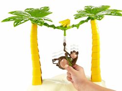 Das Spiel „Verrückte Affen stehlen Bananen“ von Mattel