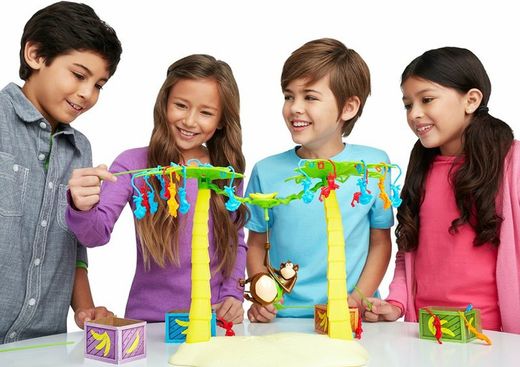 Das Spiel „Verrückte Affen stehlen Bananen“ von Mattel