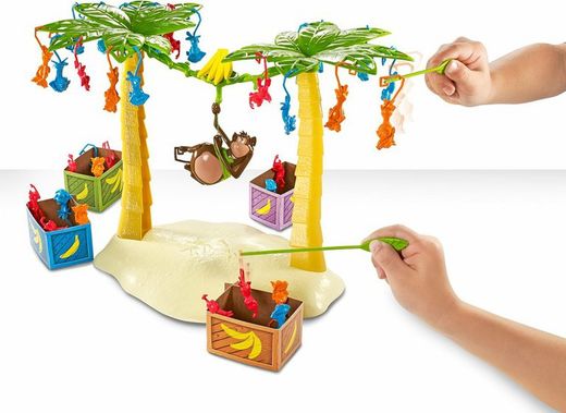 Das Spiel „Verrückte Affen stehlen Bananen“ von Mattel