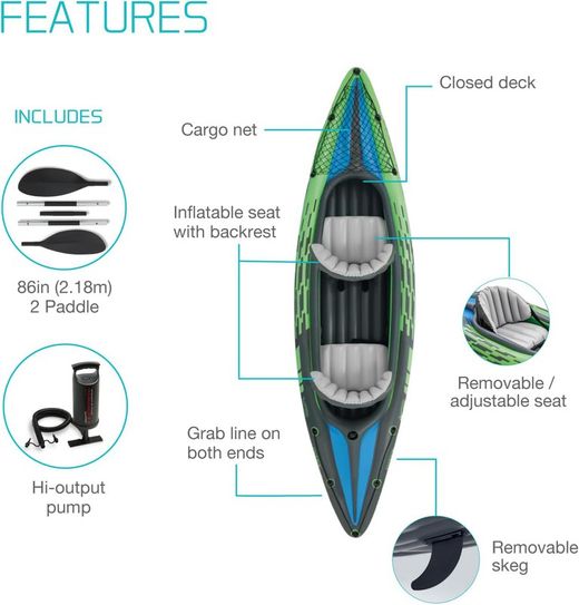 Intex Kayak Hinchable Challenger K2