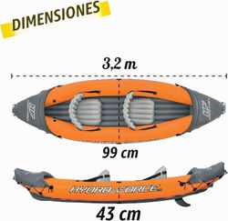 Kayak Hinchable Bestway Hydro Force 2 personas