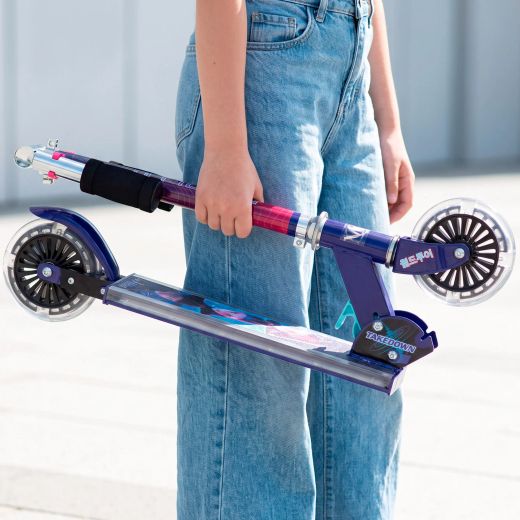 K-Pop Demon Hunters Folding Scooter with Light-Up Wheels