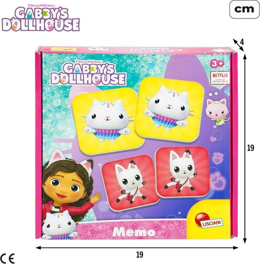 Lisciani Gabby's Dollhouse Memory Game 24 Cards
