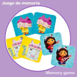Lisciani Gabby's Dollhouse Memory-Spiel, 24 Karten