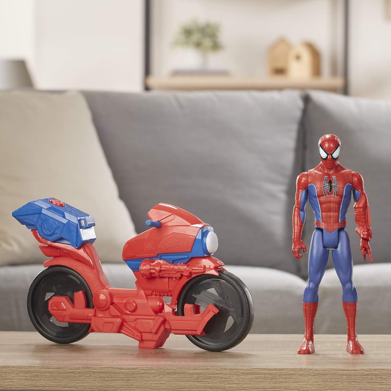 Marvel Spiderman avec moto Spider électronique — Joguines i bicis Gaspar