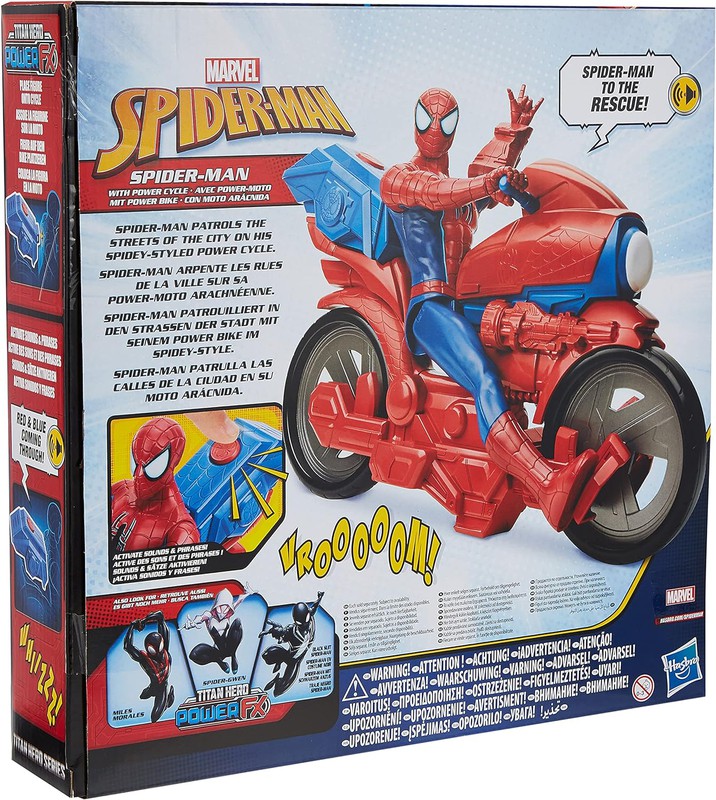 Figurine Spiderman avec Moto