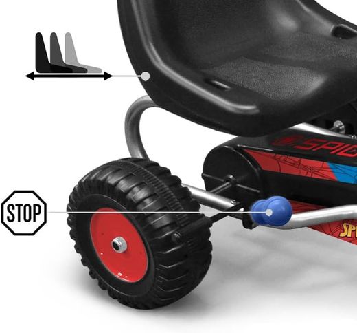 Marvel Spiderman Go-Kart 89 cm x 52 cm