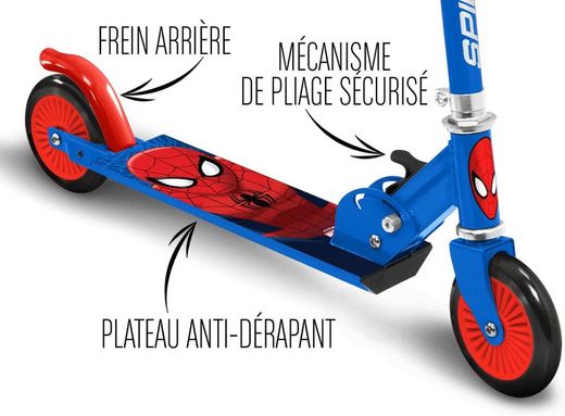 Marvel Spiderman Trottinette pliante en aluminium