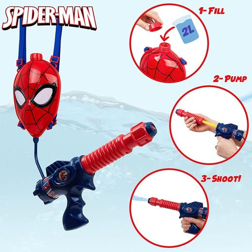 Marvel Spiderman Water Pistol Backpack