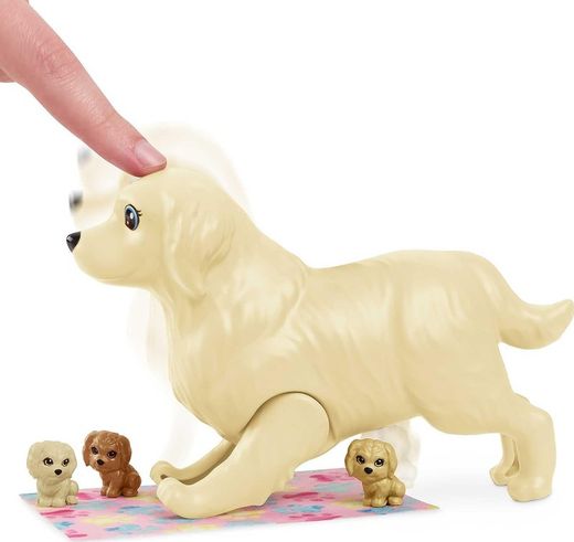Mattel Barbie morena Perritos recién nacidos