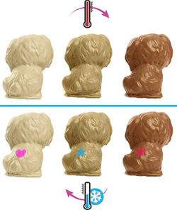 Mattel Barbie morena Perritos recién nacidos