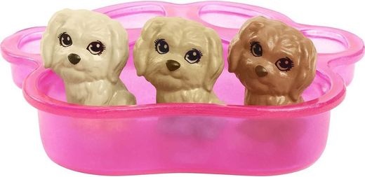 Mattel Barbie morena Perritos recién nacidos