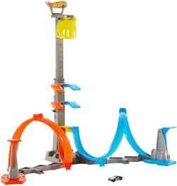 Mattel Hot Wheels Looping-Bahn und Launcher