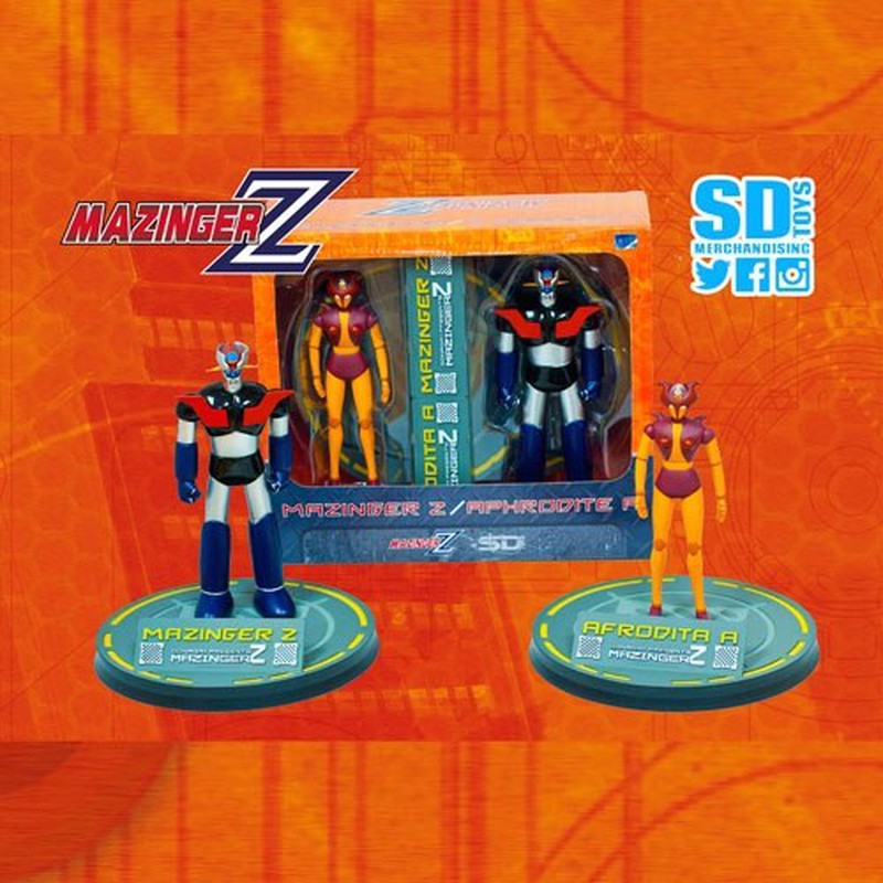 Set de figuras de acción Mazinger Z y Aphrodite A Bandai articuladas