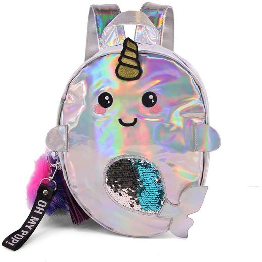 Sac à dos Pop Narval en argent