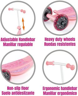 Molto Patinete Tres Ruedas Rosa