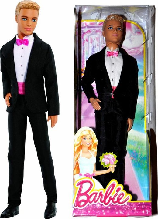Muñeco Ken de Barbie vestido de boda
