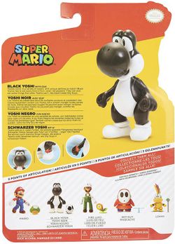 Nintendo Figura Yoshi Negro Con Huevo 10 cm