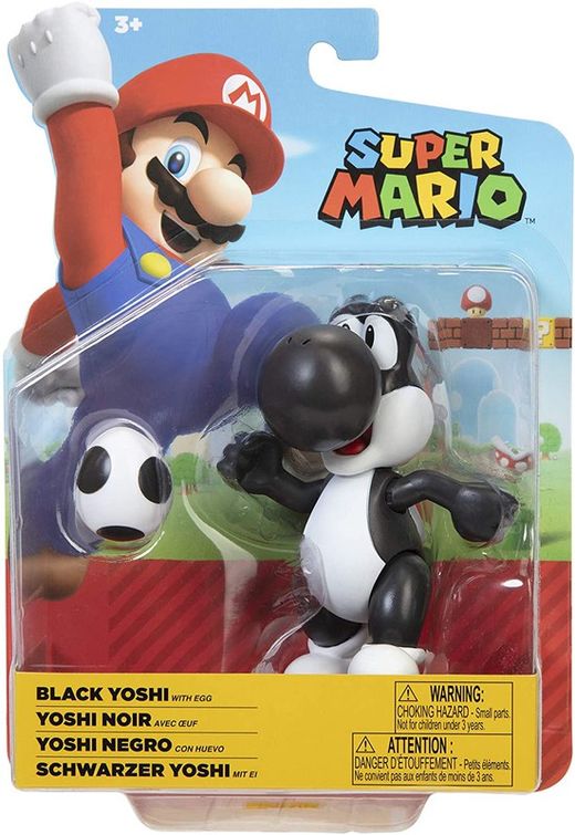 Nintendo Figura Yoshi Negro Con Huevo 10 cm