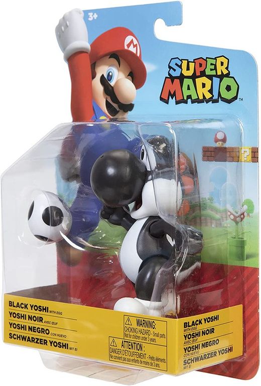 Nintendo Figura Yoshi Negro Con Huevo 10 cm