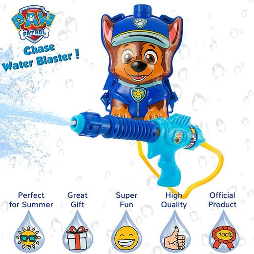 Spin Master Paw Patrol Chase Wasserpistole mit Rucksack
