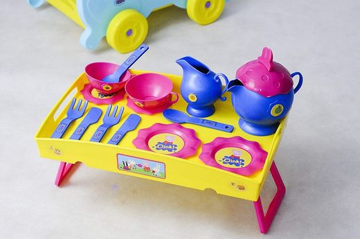 Peppa Pig Ensemble à thé et chariot de service jouet