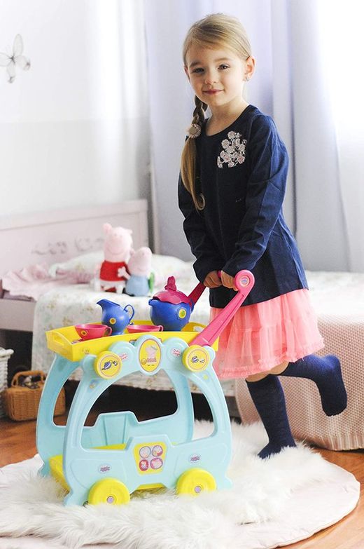 Peppa Pig Ensemble à thé et chariot de service jouet