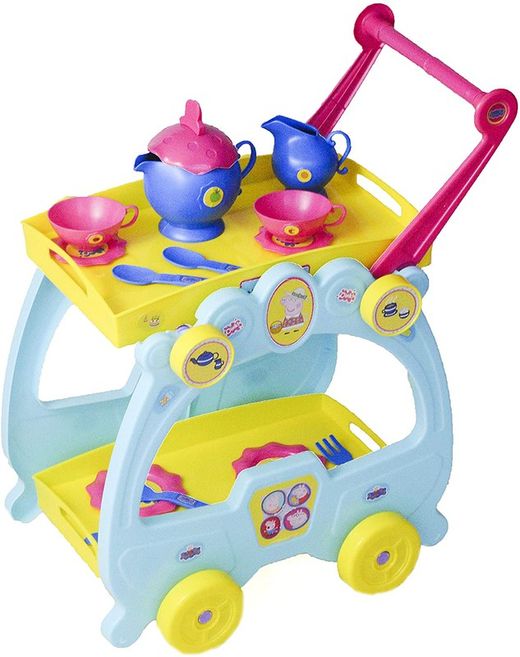 Peppa Pig Ensemble à thé et chariot de service jouet