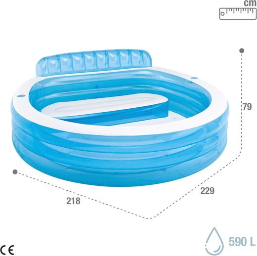 Intex 57190 Swim Center Family Lounge Pool
