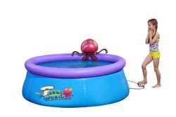 Aufblasbarer, oktopusförmiger Pool mit Sprühfunktion