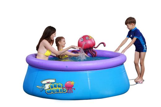 Aufblasbarer, oktopusförmiger Pool mit Sprühfunktion