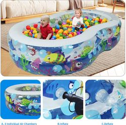 Jilong Pool inflatable Figure 8 pool 69 in x 43 in x 18 in