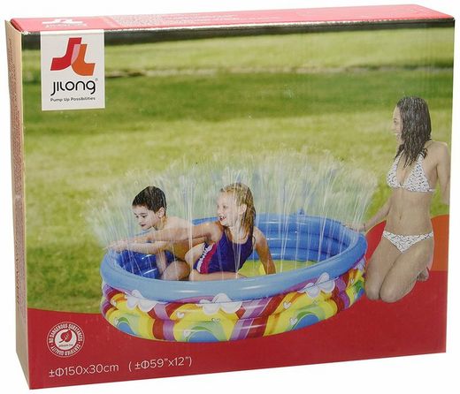 Jilong Piscine gonflabe enfants d´Arc en ciel