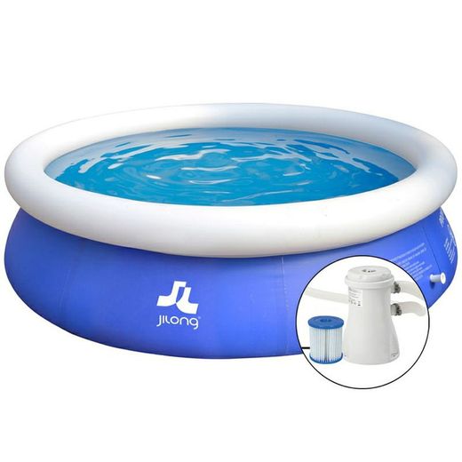 Marin Blue runder aufblasbarer Pool 240 cm x 63 cm