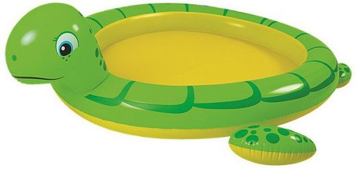 Aufblasbarer Riesen-Schildkröten-Pool mit Sprühfunktion